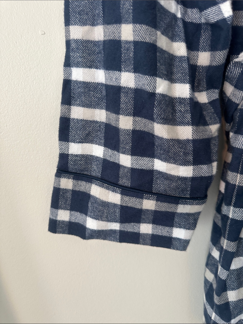 Boll & Branch Plaid Organic Cotton Men’s Robe M — image 3 of 7